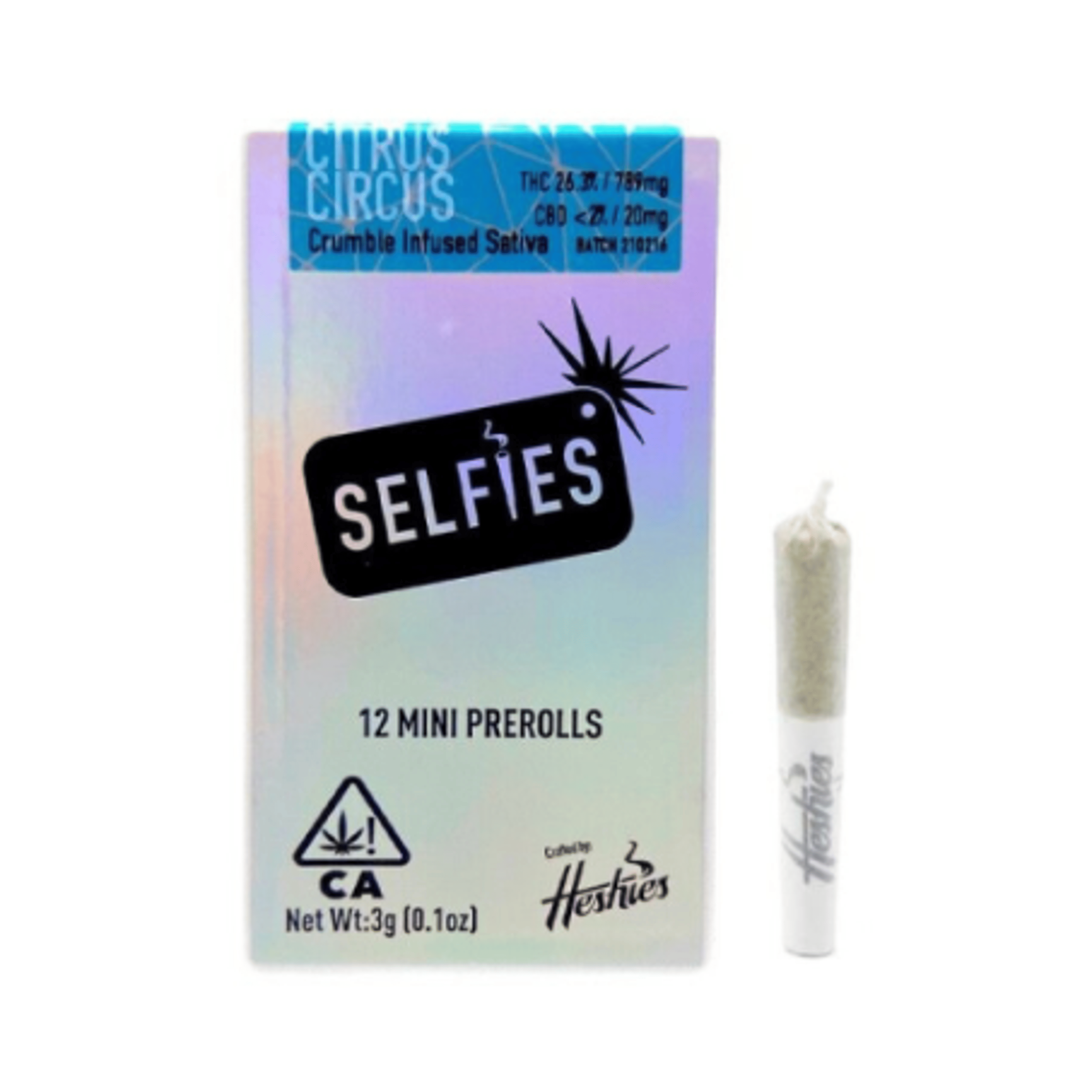 Citrus Circus Diamond Infused Preroll 12Pk - Selfies - - $40 - Preroll