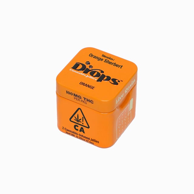 Drops Singles - Orange (Creative) 100mg Rosin Gummy