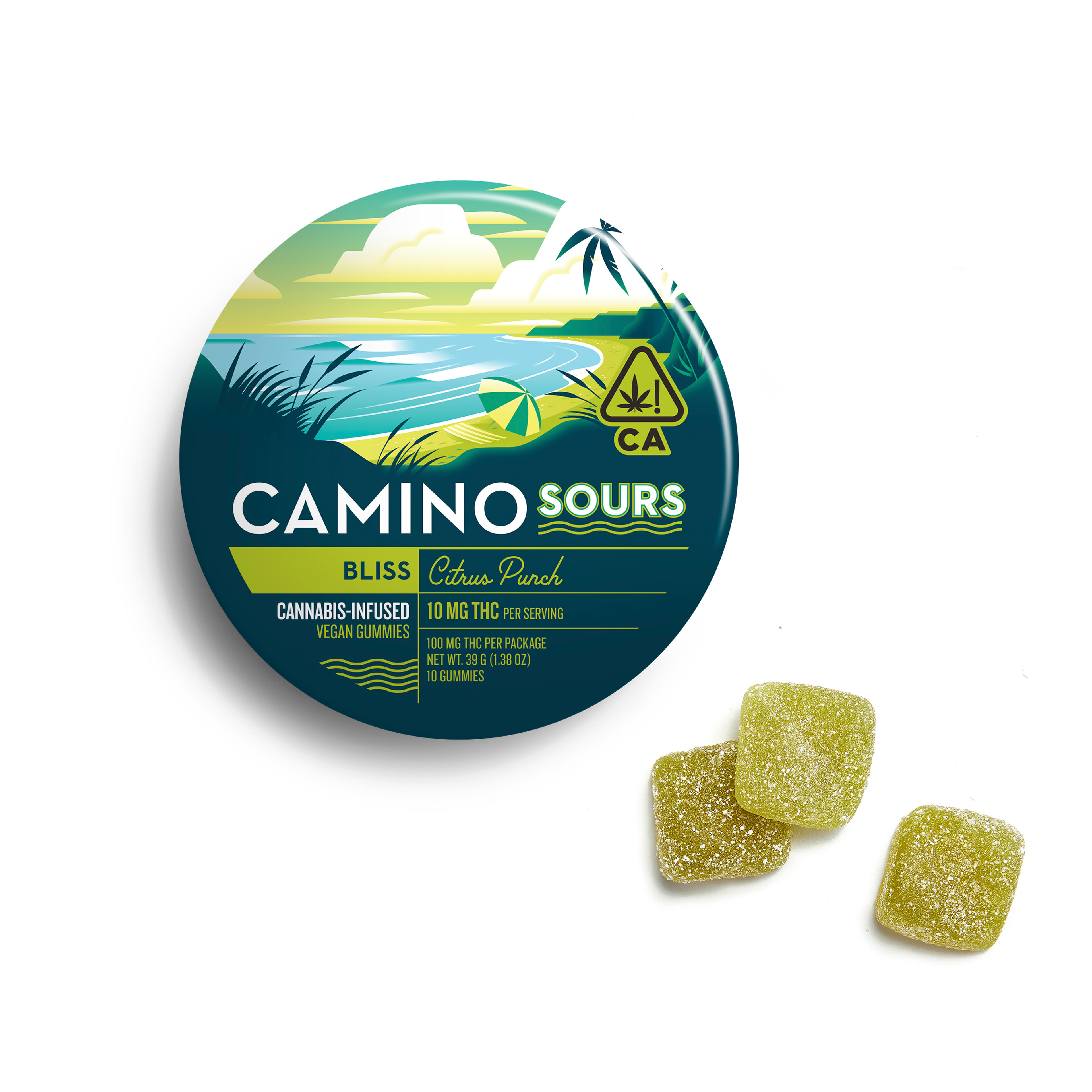 Camino Sour 10mg - Kiva - Raspberry Lemonade (H) - $23 - Edibles