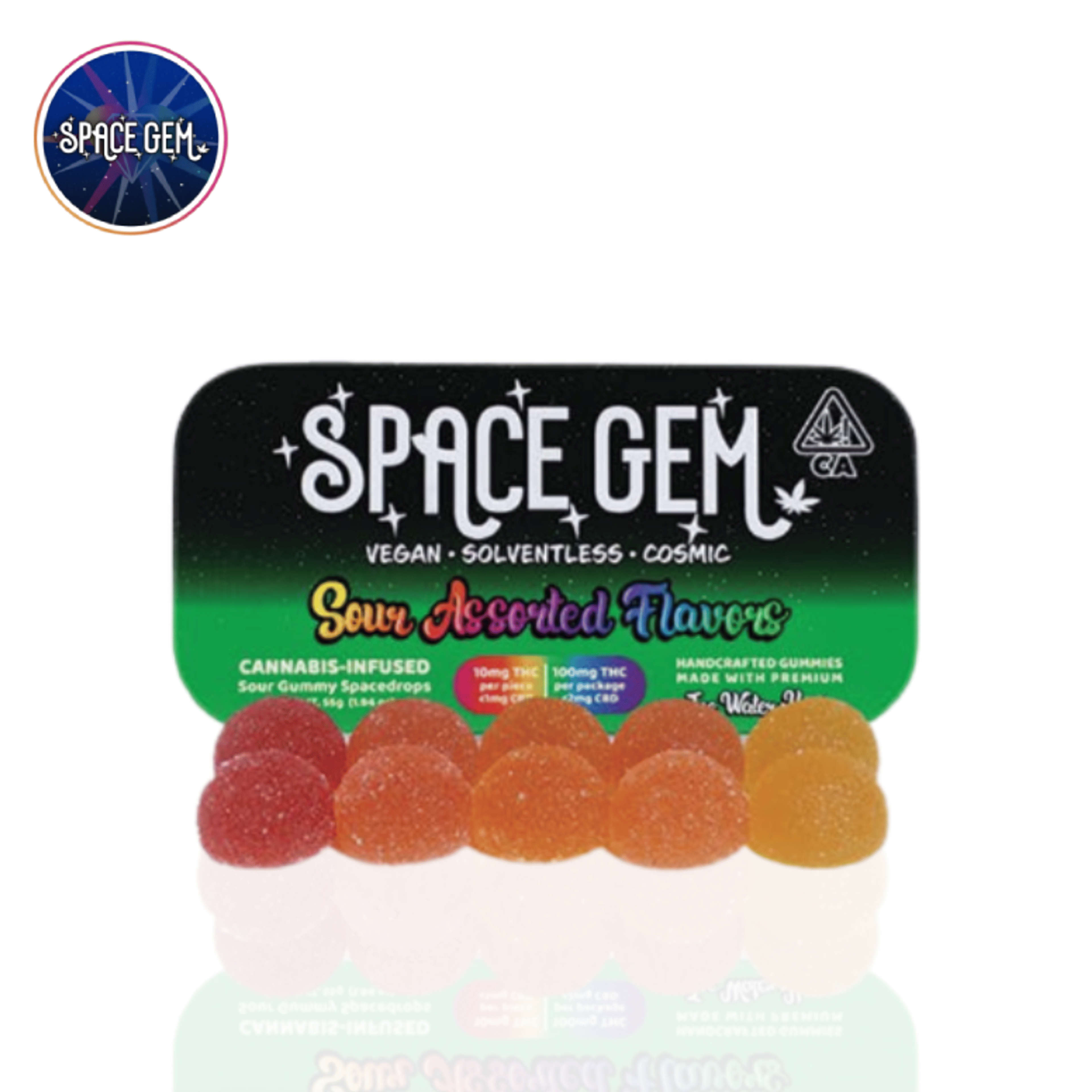 Space Gem SpaceDrops - Sour Assorted Gummies - 100mg - Space Gem - KERNOWITE - $15.99 - Edibles