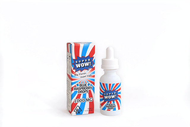 (Super Wow) Blue Raspberry THC Drops (1000mg)