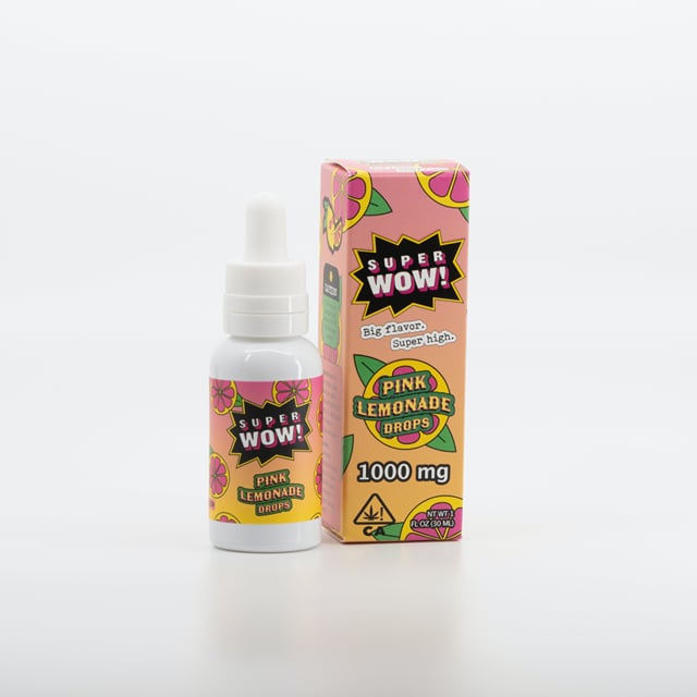 (Super Wow) Pink Lemonade THC Drops (1000mg)