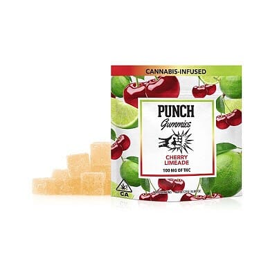 Punch Edibles - Sugar Coated Cherry Limeade Gummies - Punch Edibles - Punch Edibles - Sugar Coated Cherry Limeade Gummies - $9 - Edible