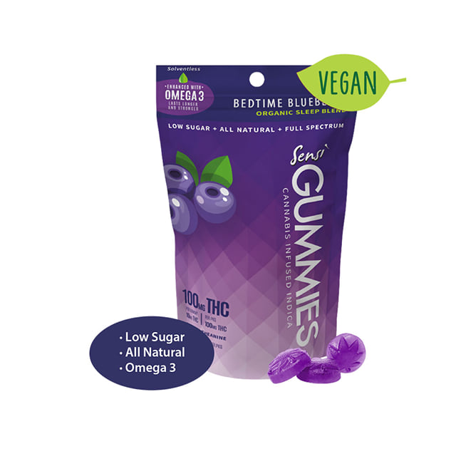 Sensi Gummies - Bedtime Blueberry - 100mg - Indica