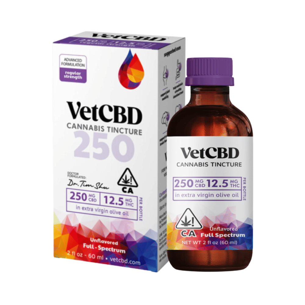 Regular Strength 250mg Pet Tincture - VetCBD - 2oz - $54 - Tinctures