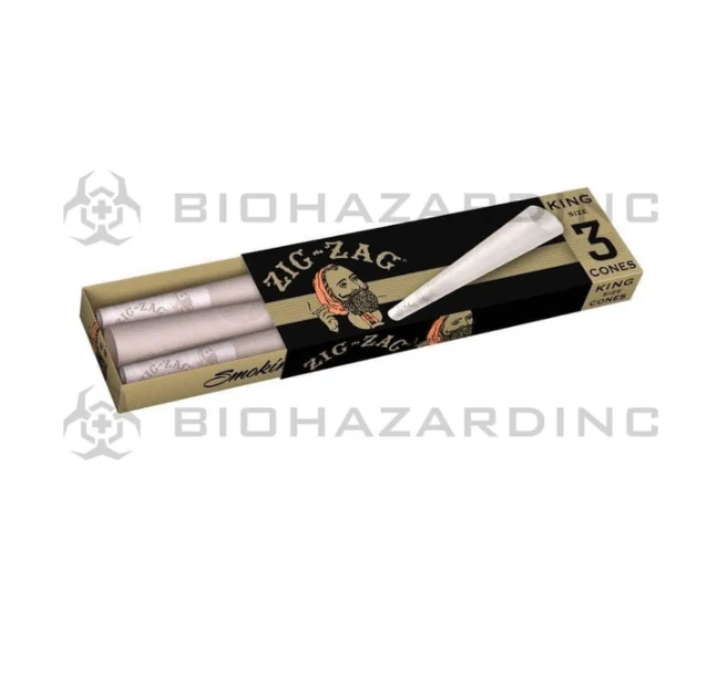 King Size Cones | Zig Zag - 3ct. - Zig Zag -  - $2.50 - Paraphernalia