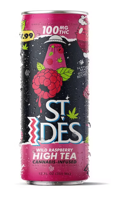 St Ides - High Tea Wild Raspberry 100mg - Pabst Blue Ribbon - St Ides - High Tea Wild Raspberry 100mg - $12 - Beverages