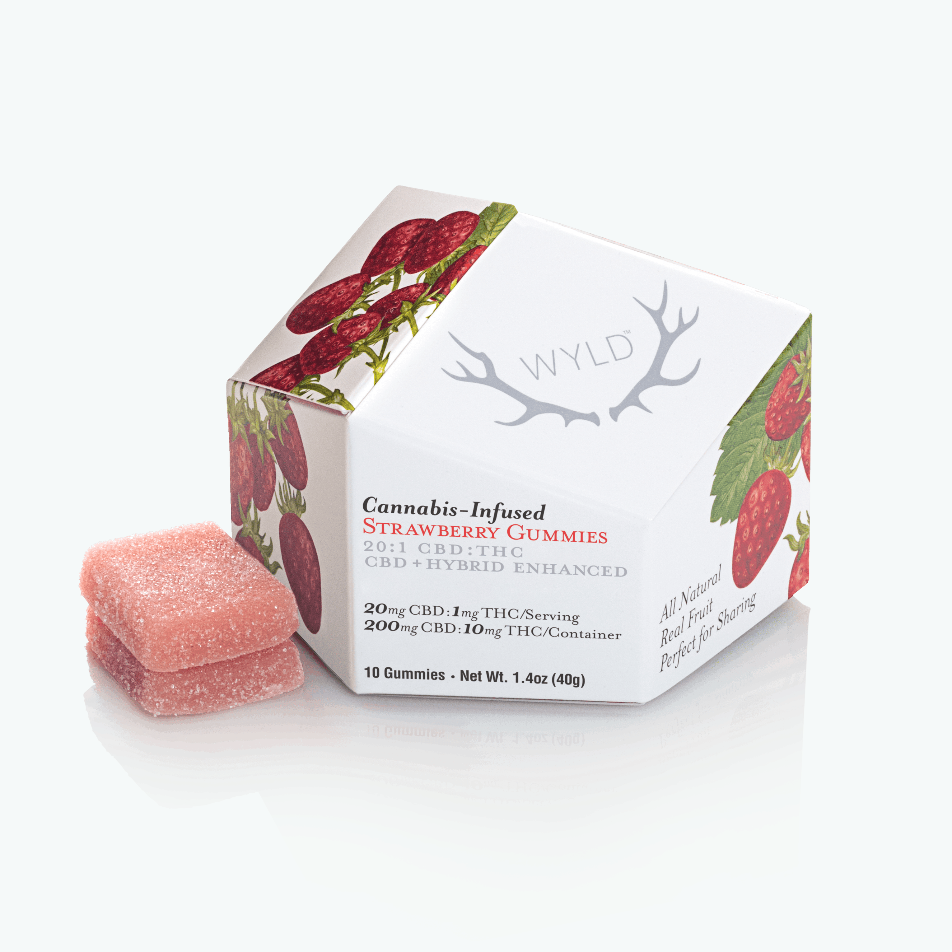 Wyld: Strawberry 20:1 Gummies (10pack)