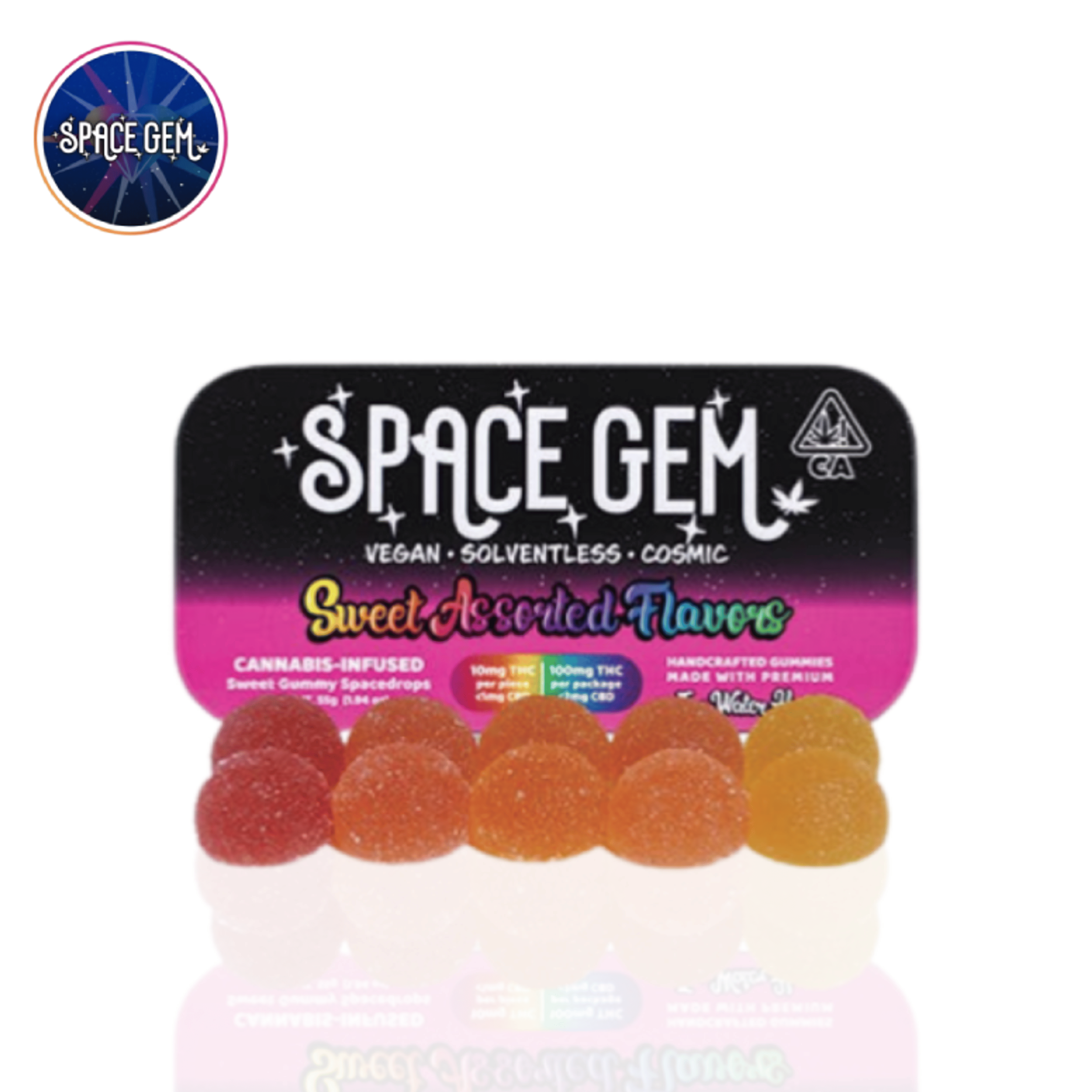 Space Gem SpaceDrops - Sweet Assorted Gummies - 100mg - Space Gem - AQUARIUS - $15.99 - Edibles