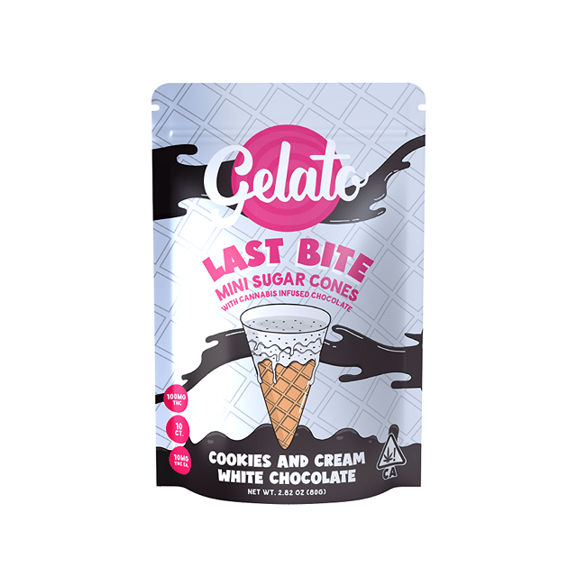 Gelato Last Bite Mini Sugar Cones | Cookies and Cream