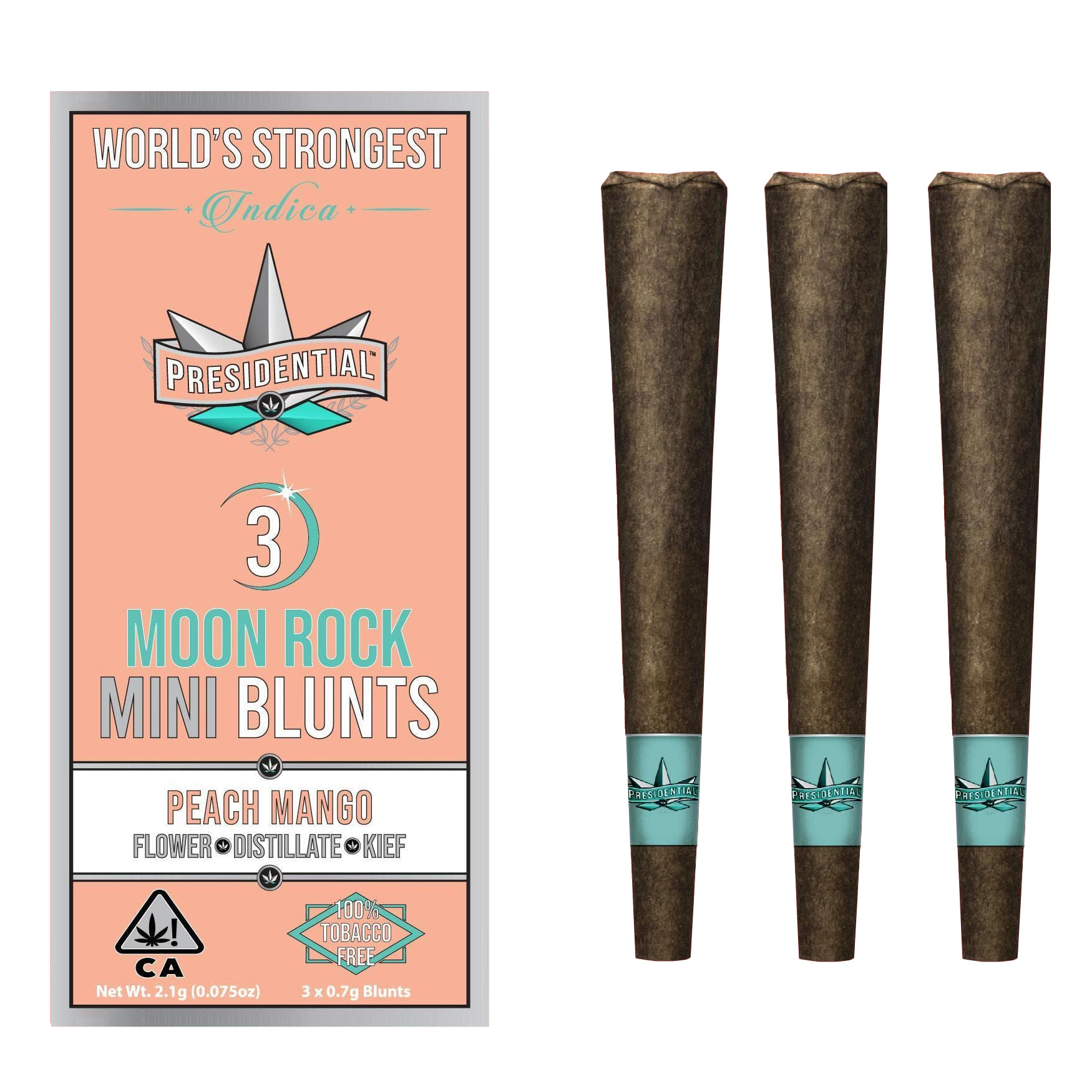 Presidential: Peach Mango Pee-wee Moon Rock Mini Blunts
