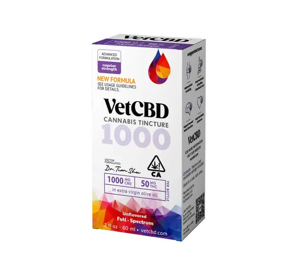 Regular Strength 1000mg Pet Tincture - VetCBD - 2oz - $105 - Tinctures