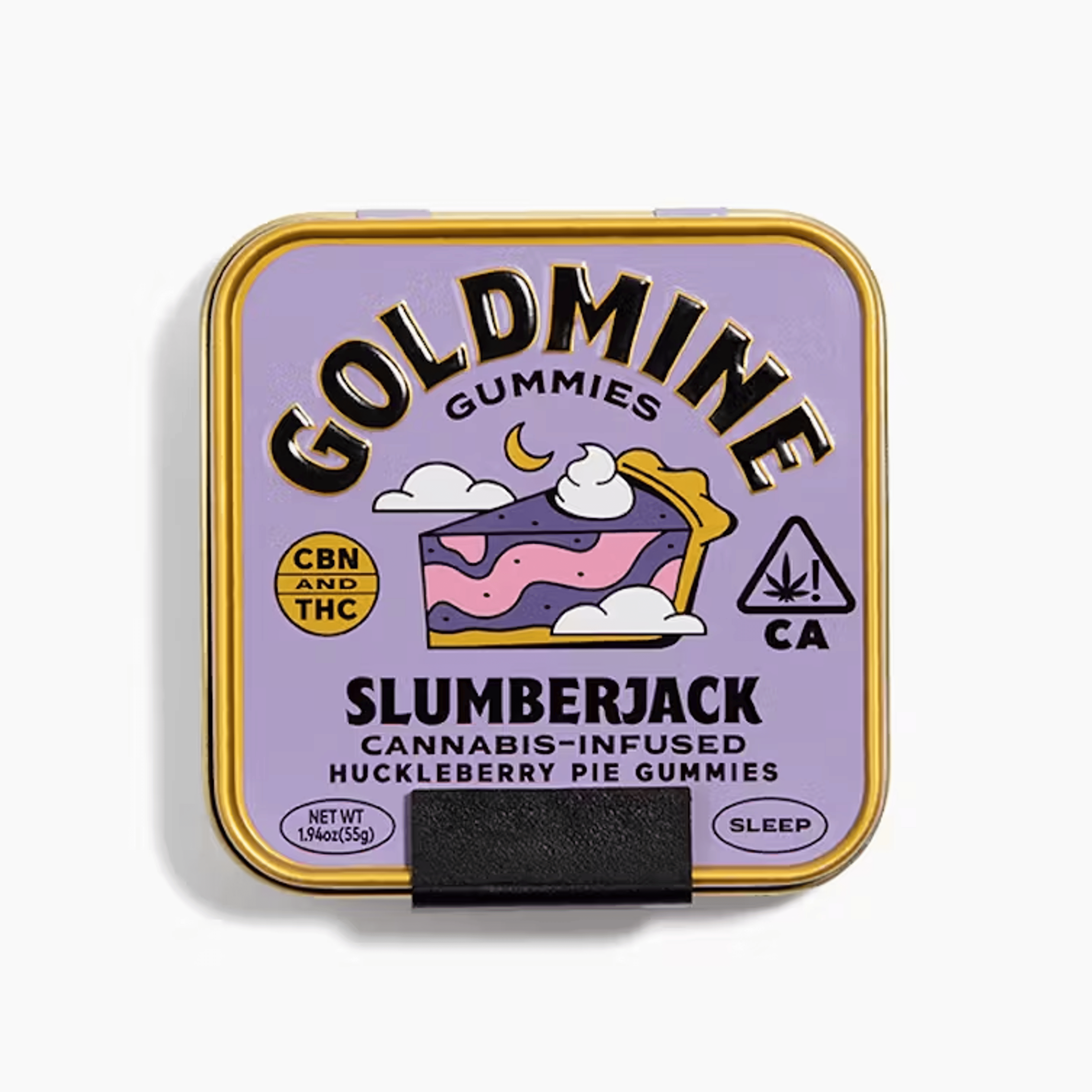 Slumberjack | Huckleberry Pie Tin - 100mg - Goldmine Gummies - - $20 - Edibles
