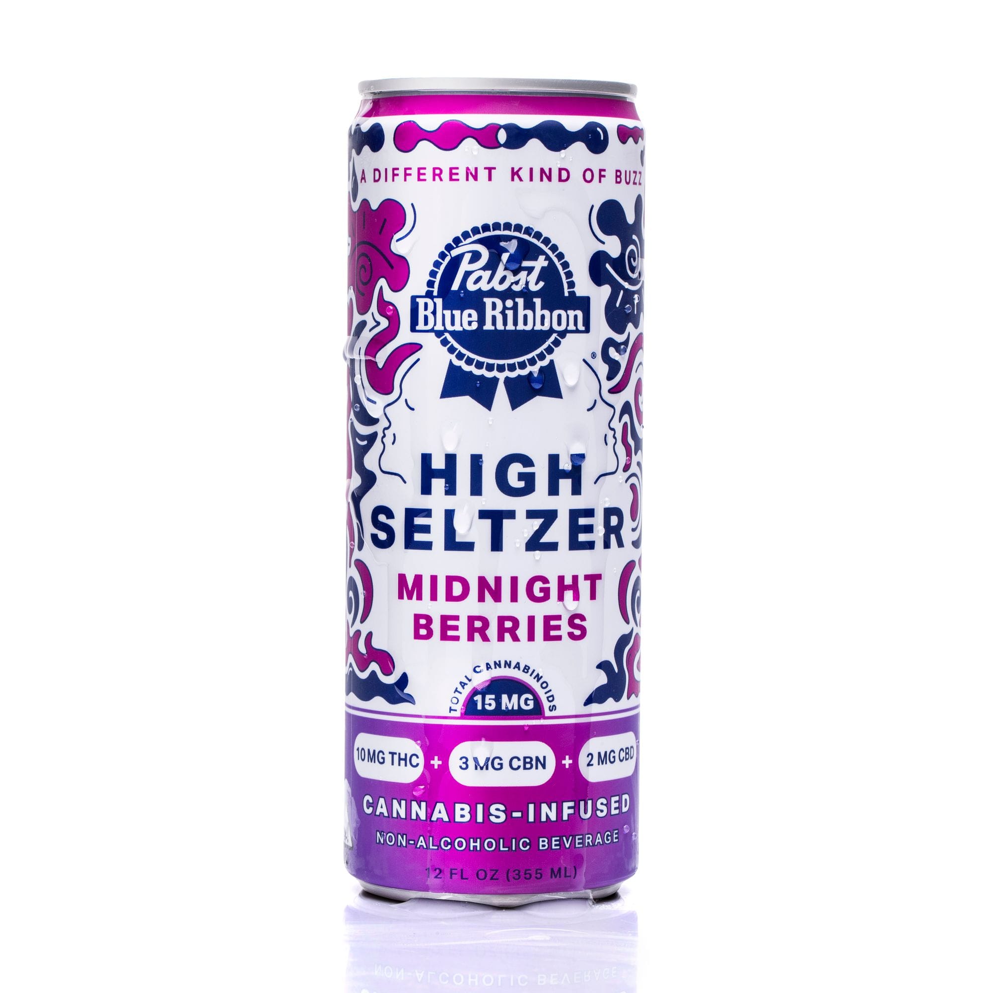 Midnight Berries CBN Seltzer Single Can 15mg - Pabst Labs -  - $5.75 - Beverage