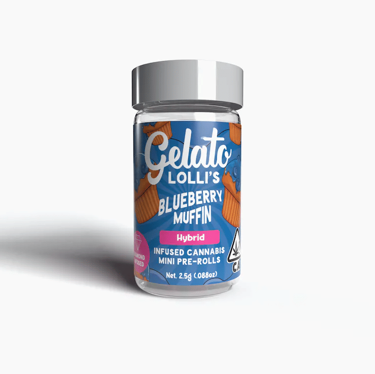 Gelato Lolli's | .6gx5pk - Blueberry Muffin - Infused Pre-Rolls - Hybrid - Gelato -  - $33.50 - Pre-Rolls