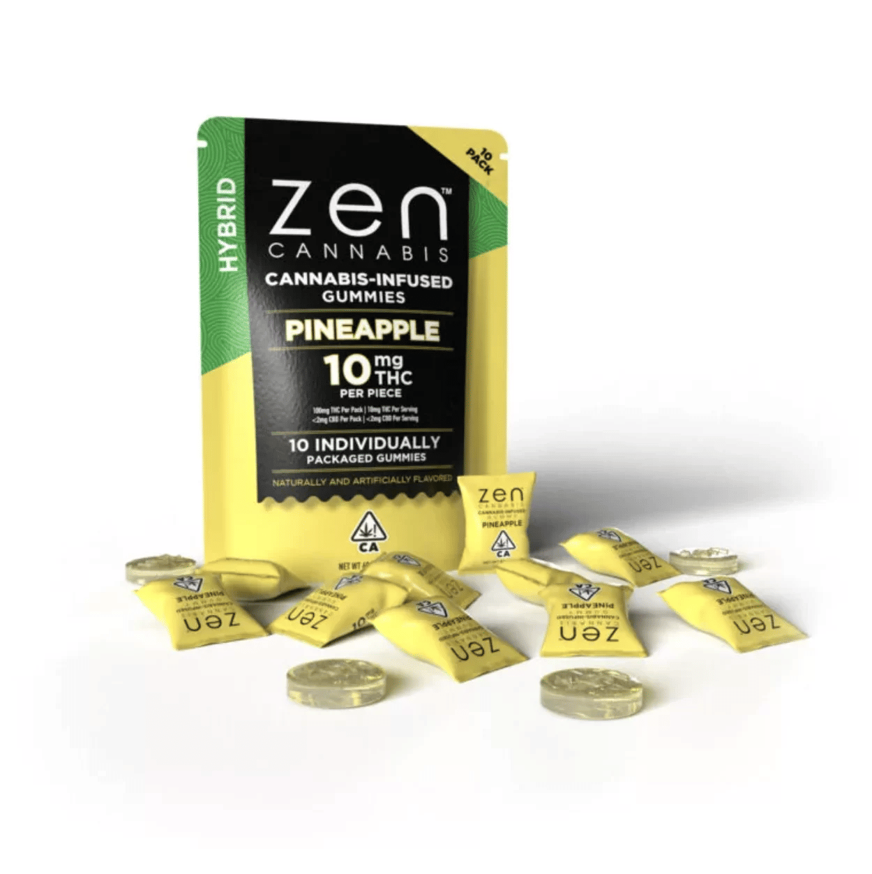 Hybrid Pineapple Gummies - Zen -  - $12 - Edible