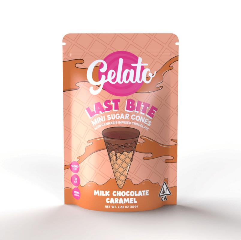 Gelato Last Bite Mini Sugar Cones | Milk Chocolate Caramel - Gelato -  - $15 - Edibles