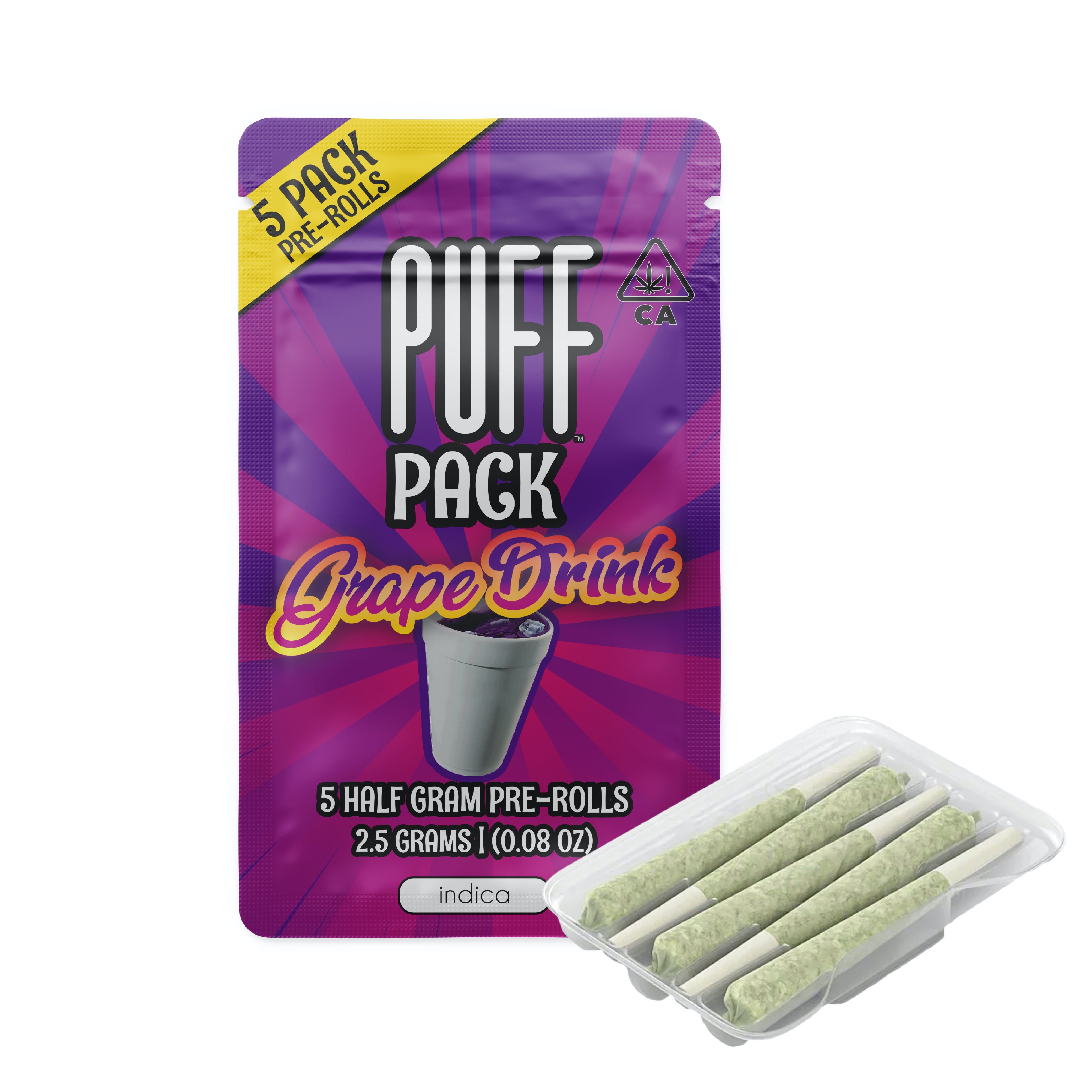 Grape Drink | Pre-Rolls (5-Pack) [2.5g] - PUFF -  - $16 - Pre-Rolls
