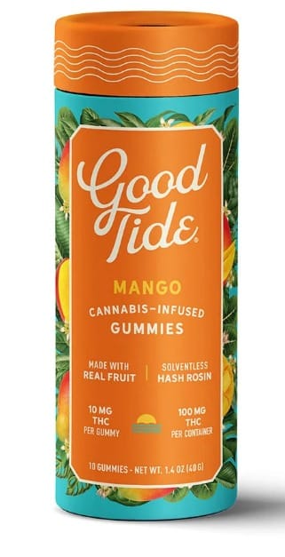Mango Indica Enhanced Gummies 100mg - Good Tide -  - $14.85 - Edibles