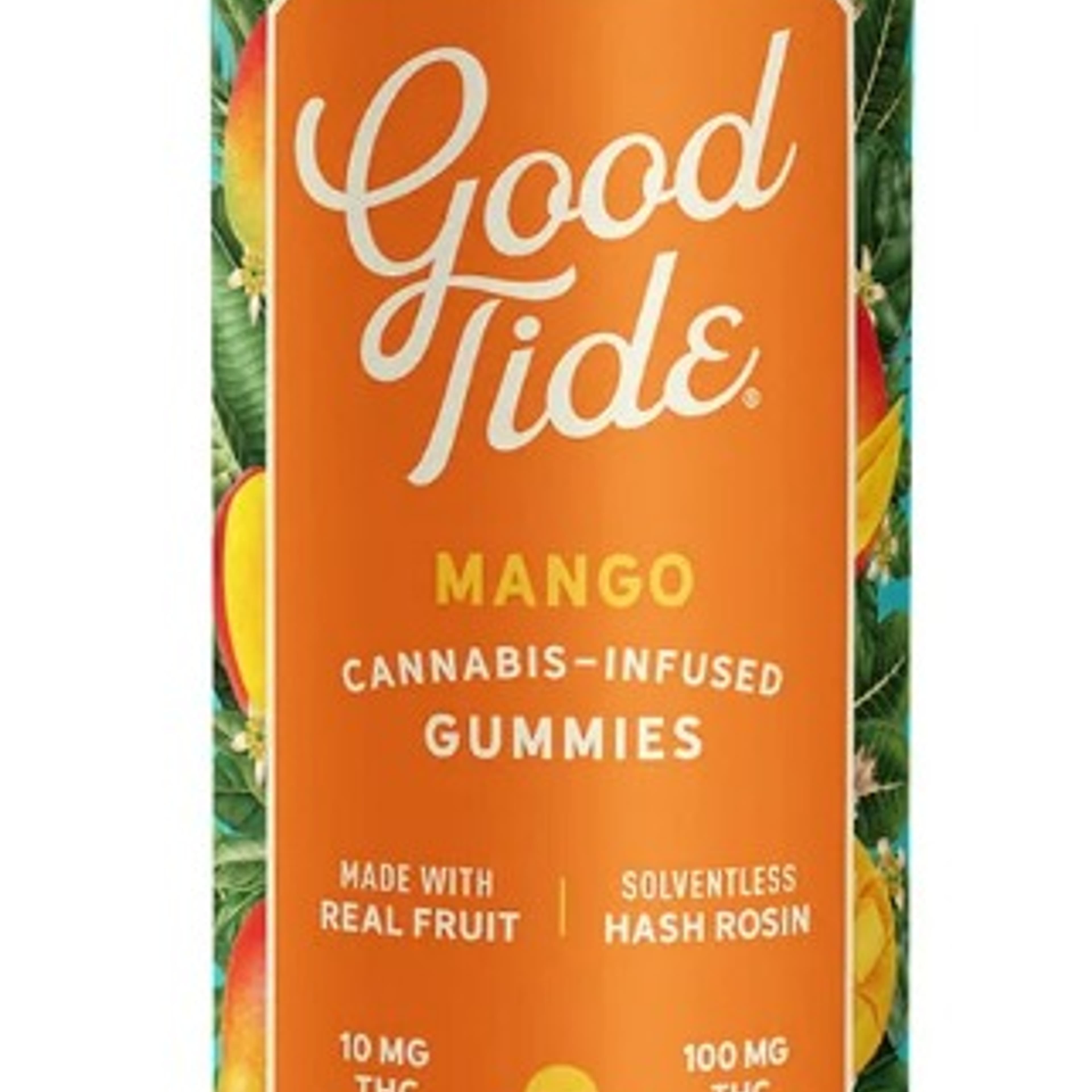Mango Indica Enhanced Gummies 100mg - Good Tide - - $14.85 - Edibles