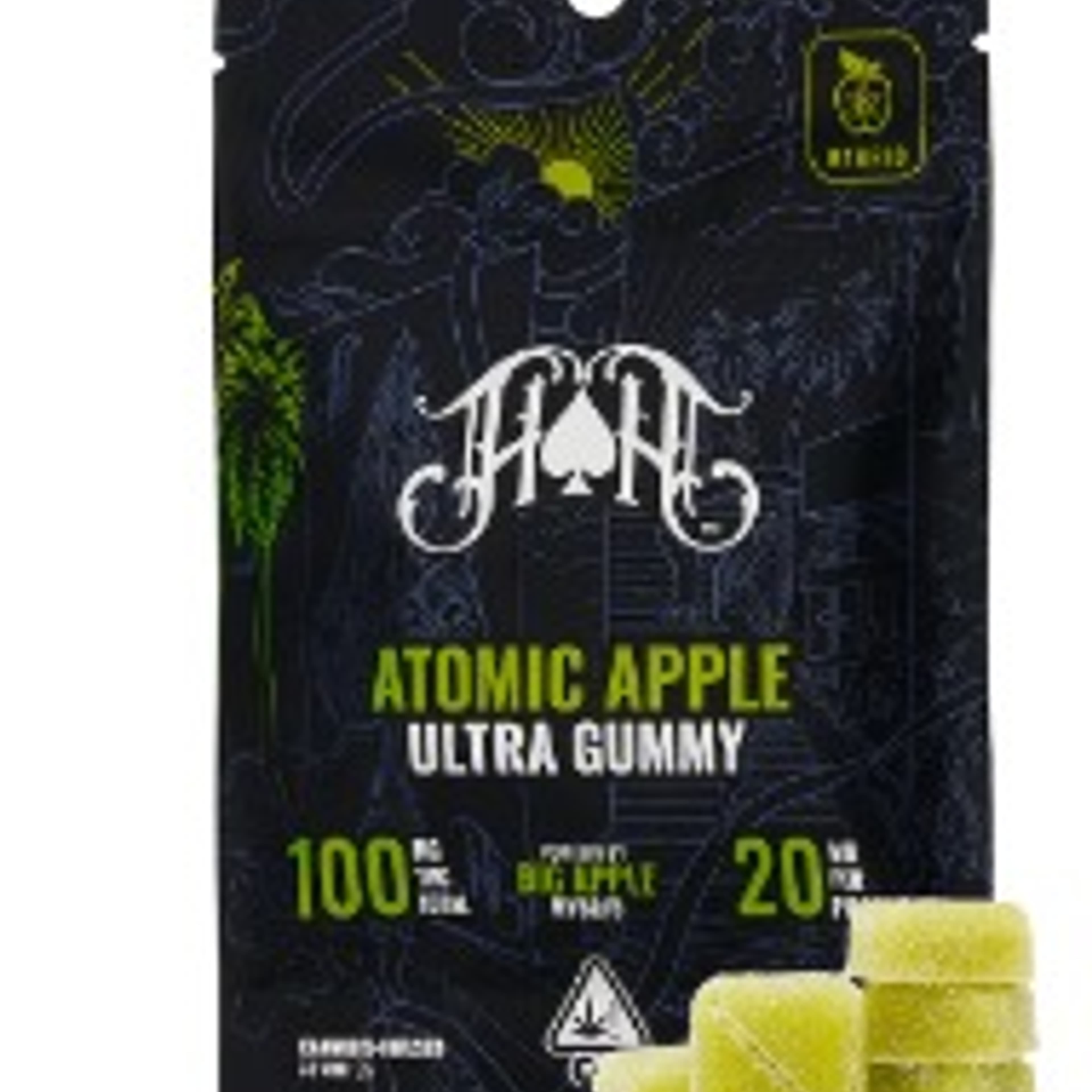 Atomic Apple Ultra-Pure THC Gummies 100mg - Heavy Hitters - - $15.30 - Edibles