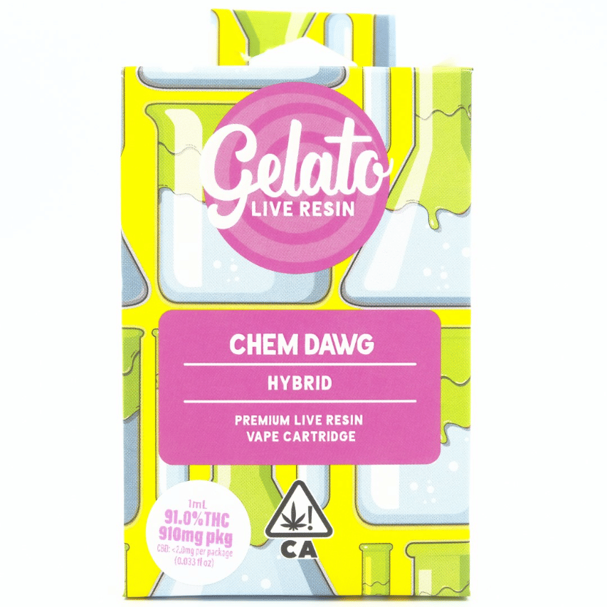 Gelato Live Resin Enhanced | 1g - Chem Dawg - Cartridge - Hybrid - Gelato -  - $27 - Vape Carts