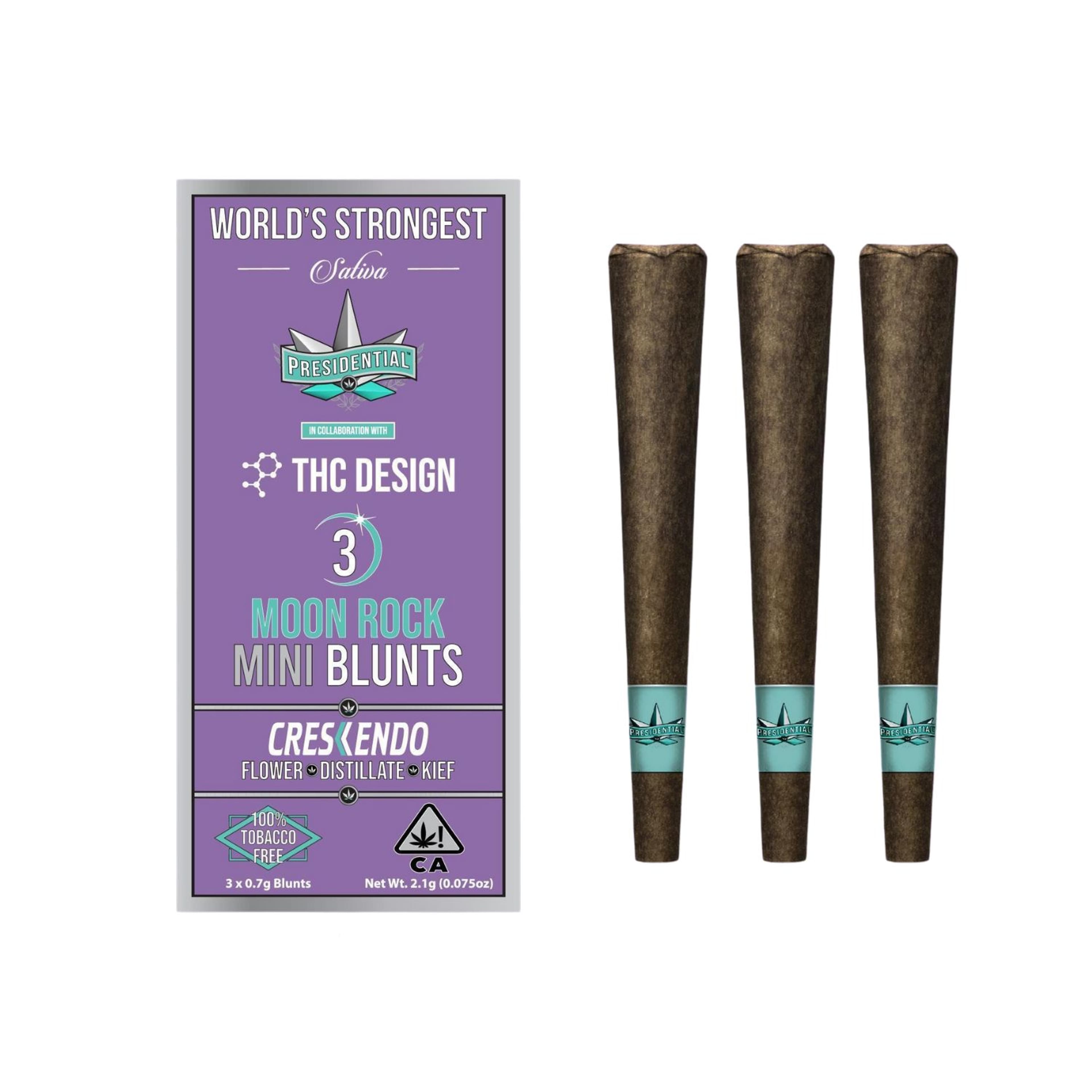Crescendo Mini Moon Rock Blunt 3pk - Presidential - - $29.24 - Preroll