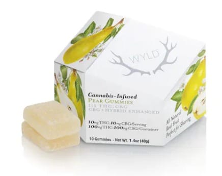 Pear 1:1 CBG Gummies 100mg - Wyld -  - $14.02 - Edibles