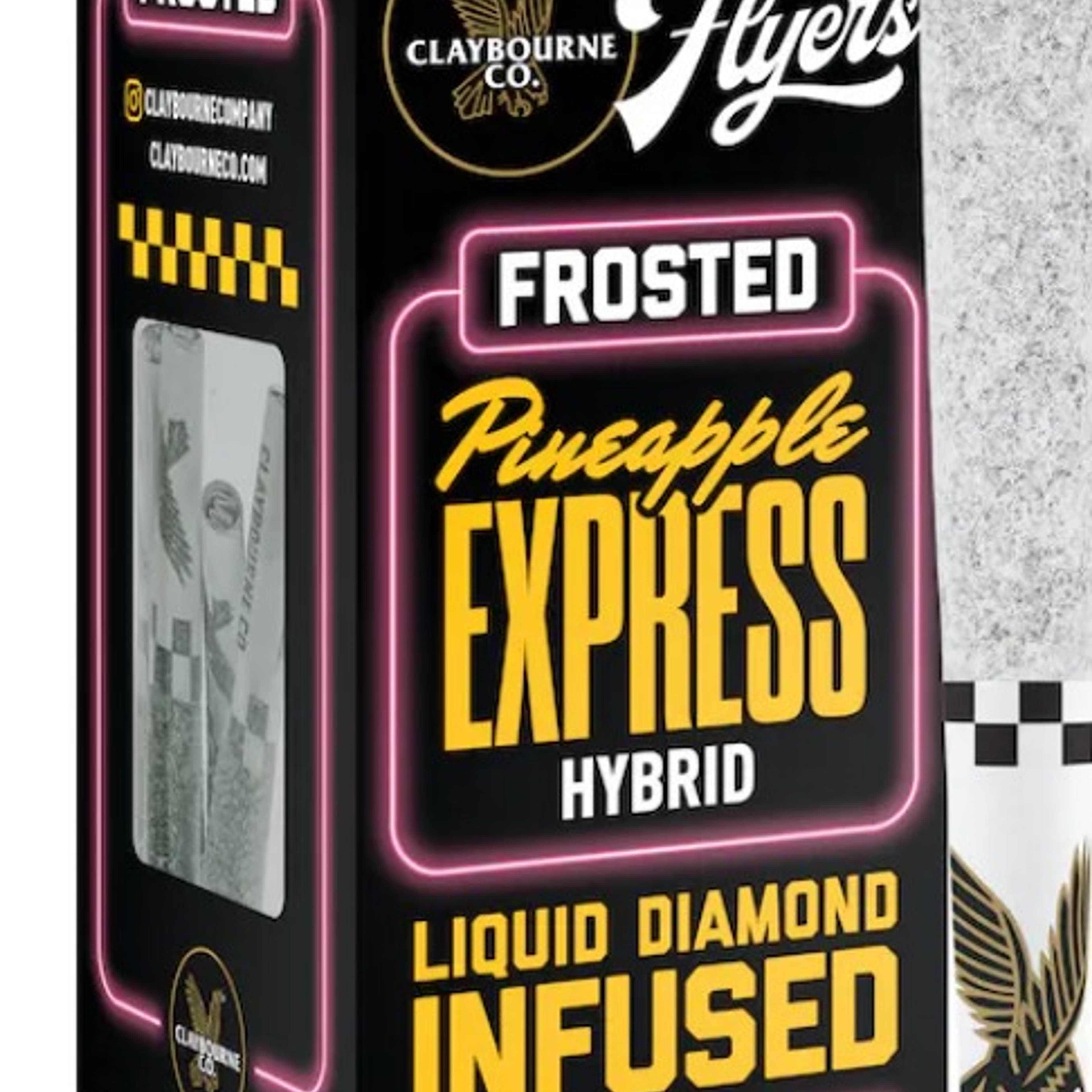 Frosted Flyers: Pineapple Express 5PK Infused Prerolls - Claybourne - - $24.75 - Pre-Rolls