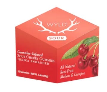 Sour Cherry Gummies 100mg - Wyld -  - $12.37 - Edibles