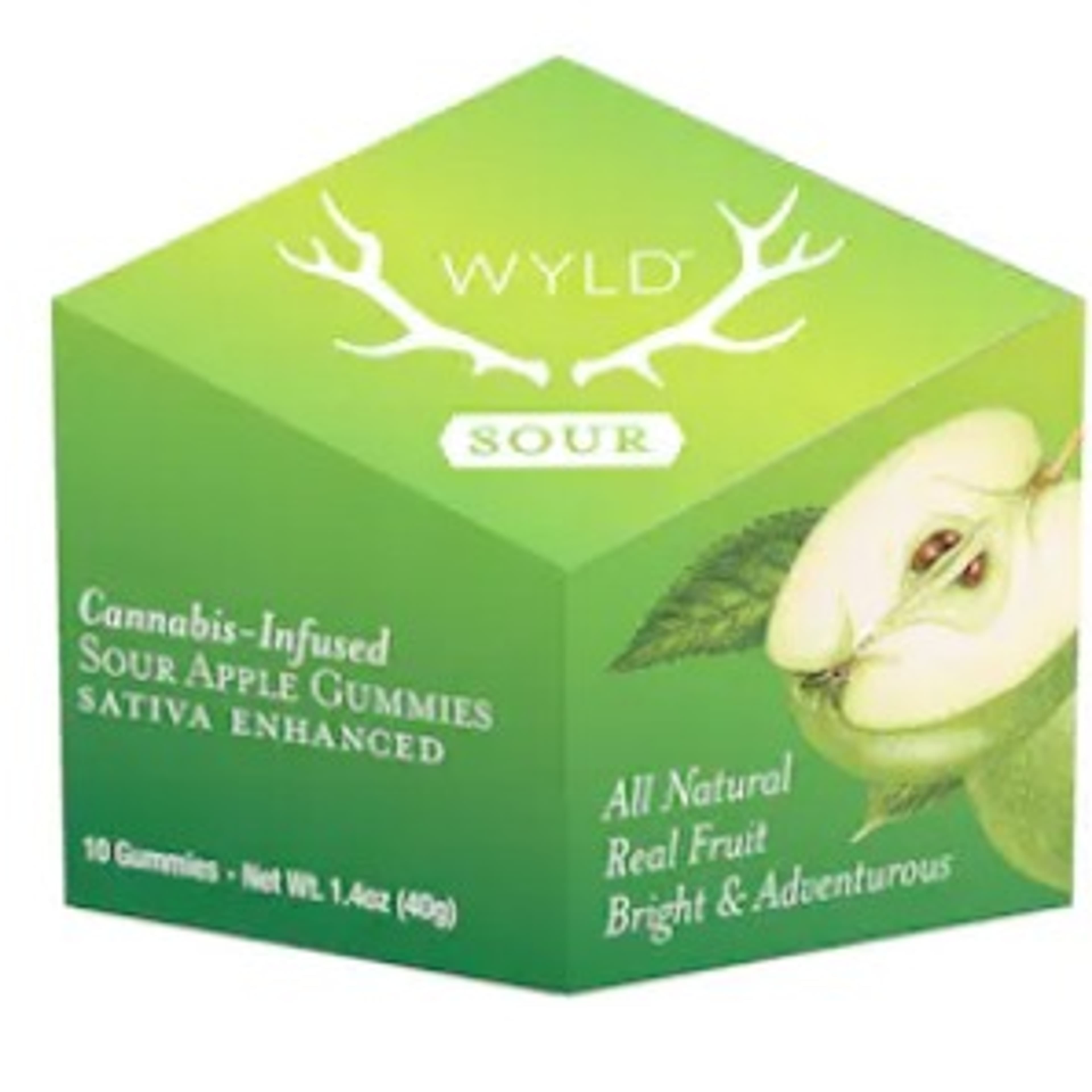 Sour Apple Gummies 100mg - Wyld - - $12.37 - Edibles