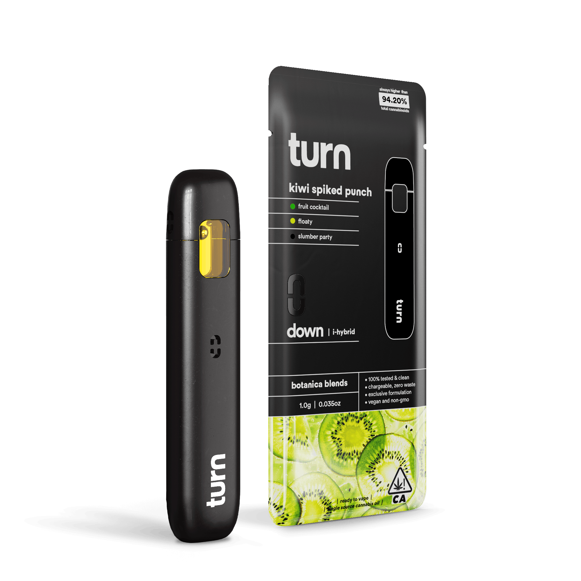 All In One - Kiwi Spiked Punch - Turn - Full Gram - $28 - Disposable