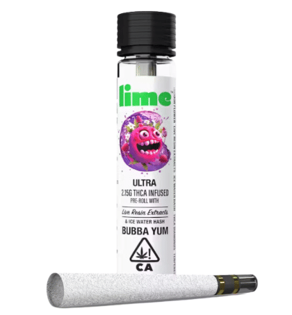 Bubba Yum Ultra Infused Preroll 2.15g - Lime -  - $25 - Preroll