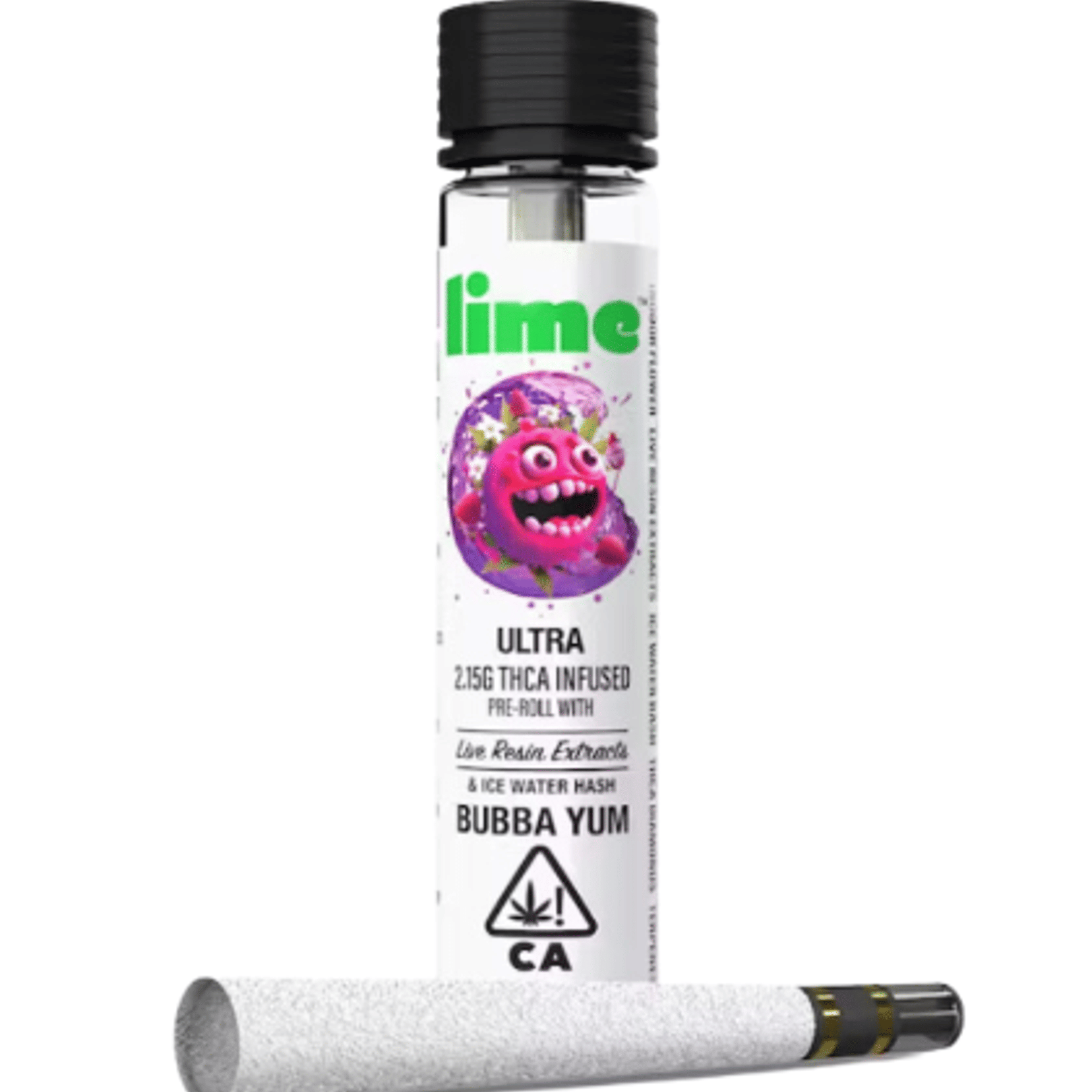 Bubba Yum Ultra Infused Preroll 2.15g - Lime - - $25 - Preroll