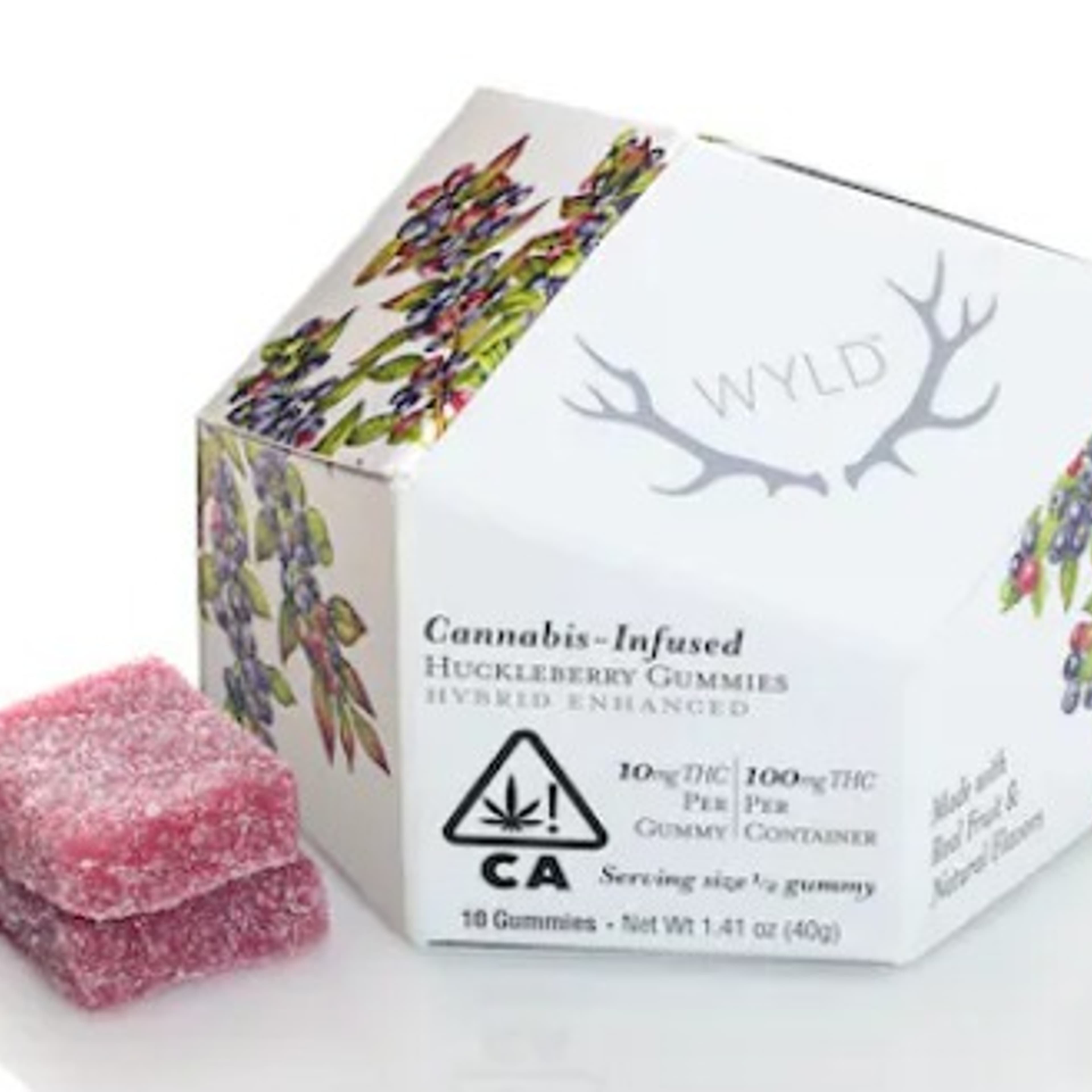 Huckleberry 100mg Gummies - Wyld - - $12.37 - Edibles