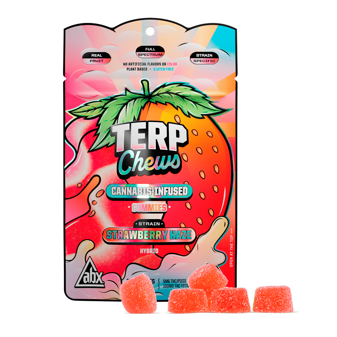 Terp Chews - ABX - Strawberry Haze Hybrid - $14 - Edibles