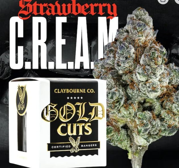 Gold Cuts Strawberry C.R.E.A.M. 3.5g - Claybourne Co. -  - $41.25 - Flower