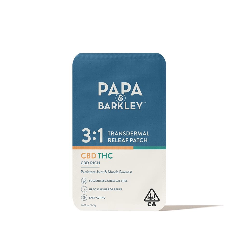 3:1 High CBD Releaf Patch - Papa & Barkley -  - $14.74 - Topical