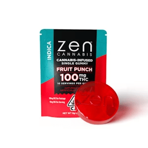 Single - Indica Fruit Punch - Zen - Single - Indica - $10 - Edible