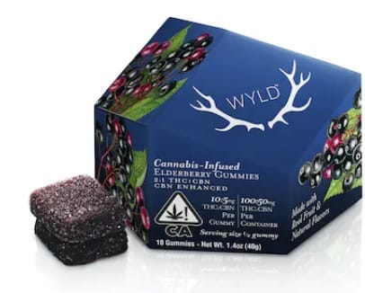 Elderberry 2:1 CBN Gummies 100mg:50mg - Wyld -  - $14.05 - Edibles