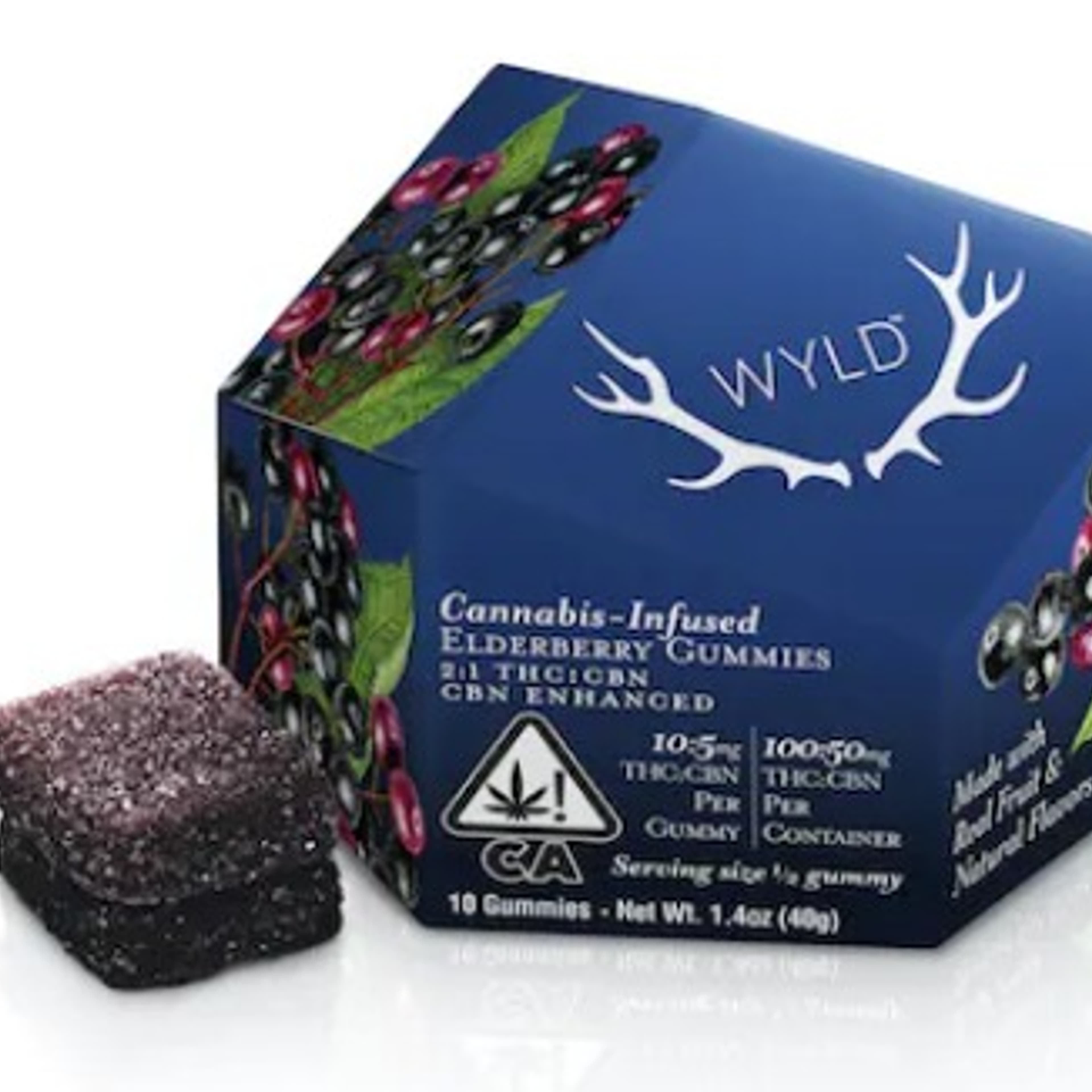 Elderberry 2:1 CBN Gummies 100mg:50mg - Wyld - - $14.05 - Edibles