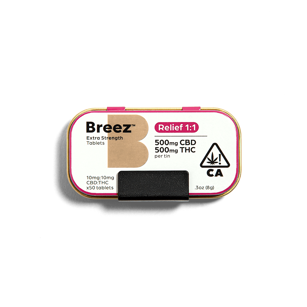 CBD 1:1 Relief Tablets - Breez -  - $58 - Edible
