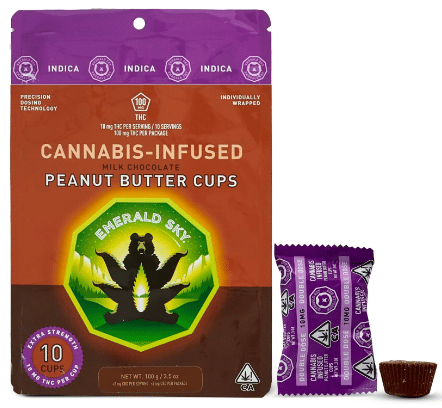 Peanut Butter Cups - Milk Chocolate Indica - 10pk (100mg)