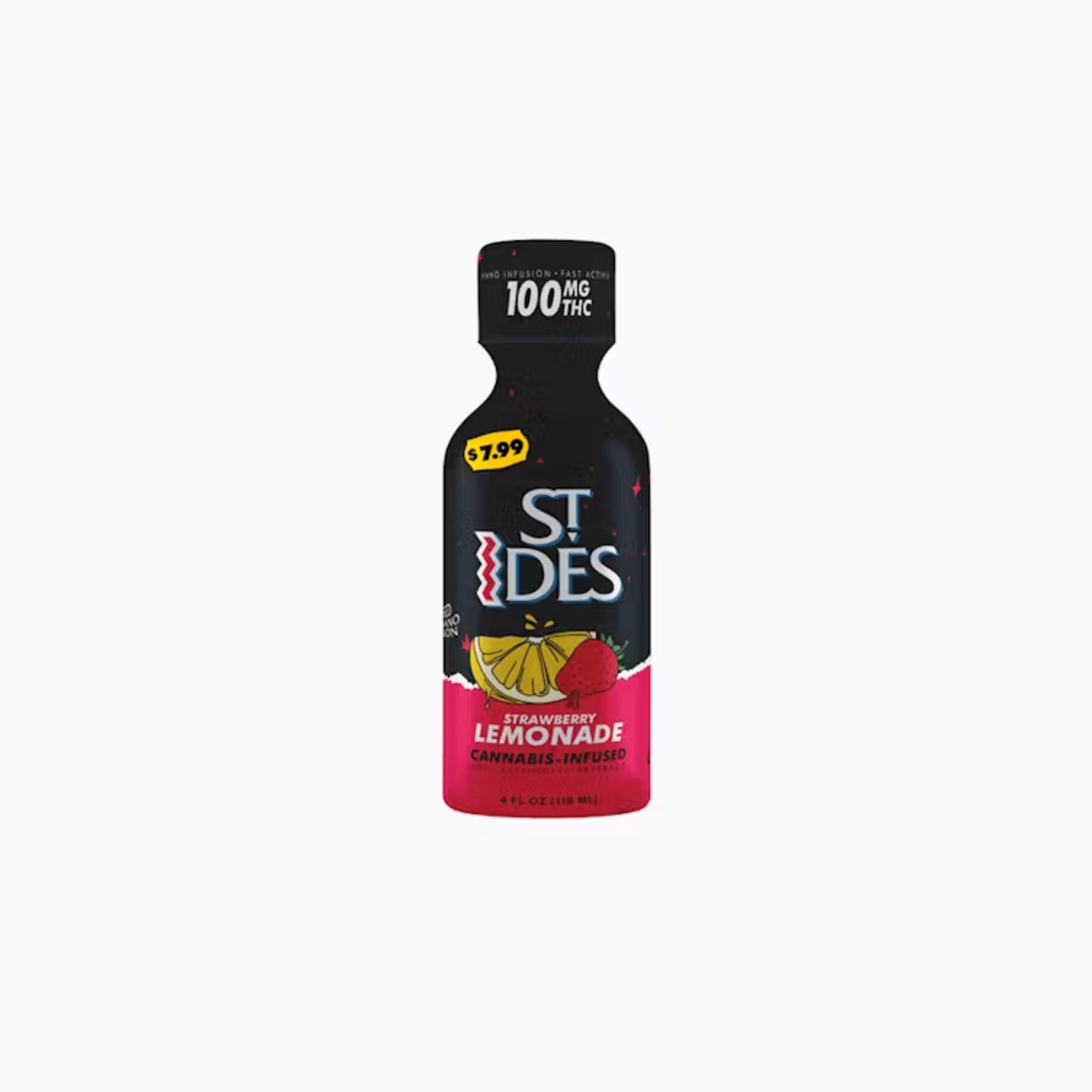 Strawberry Lemonade St. Ides Shot 100mg - Pabst Labs - - $7.99 - Beverage