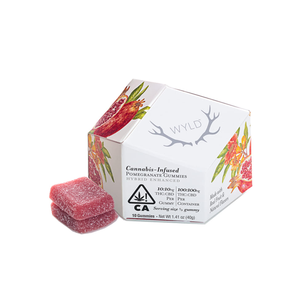 Pomegranate 1:1 CBD Gummies *SPECIAL PRICING* - Wyld - Pomegranate 1:1 (H) - $16.50 - Edibles