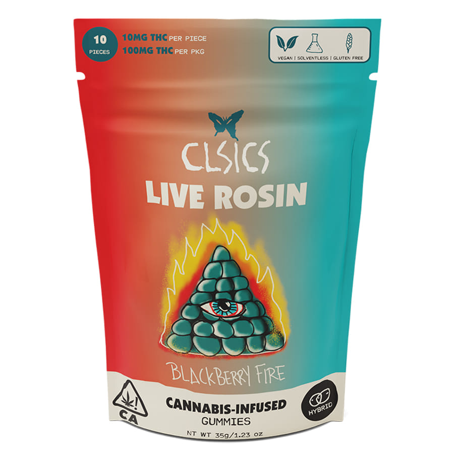 Blackberry Fire (H) Rosin Gummies - CLSICS - Blackberry Fire Rosin Gummies - $15 - Edibles
