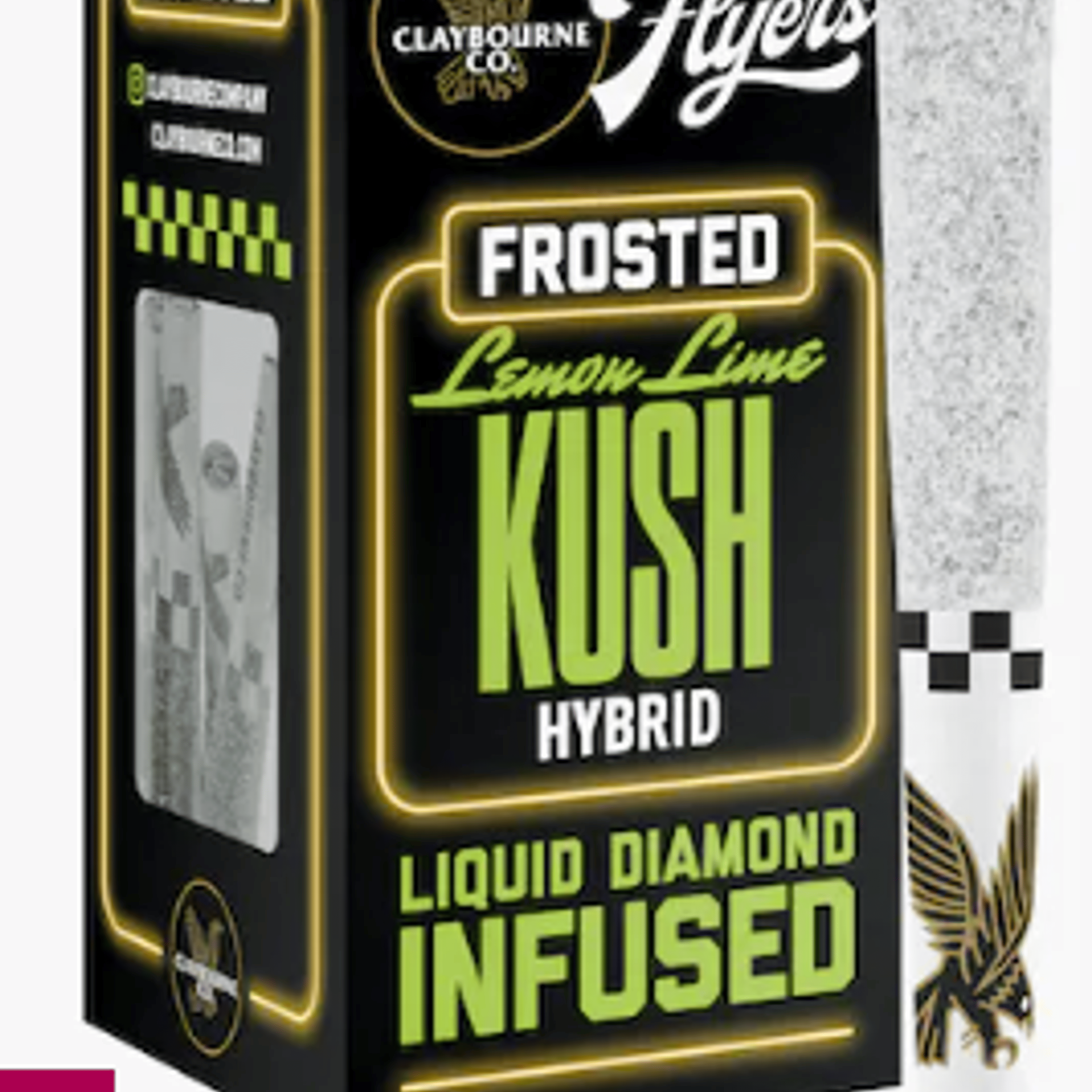 Frosted Flyers: Lemon Lime Kush 5PK Infused Prerolls - Claybourne Co. - - $24.75 - Preroll