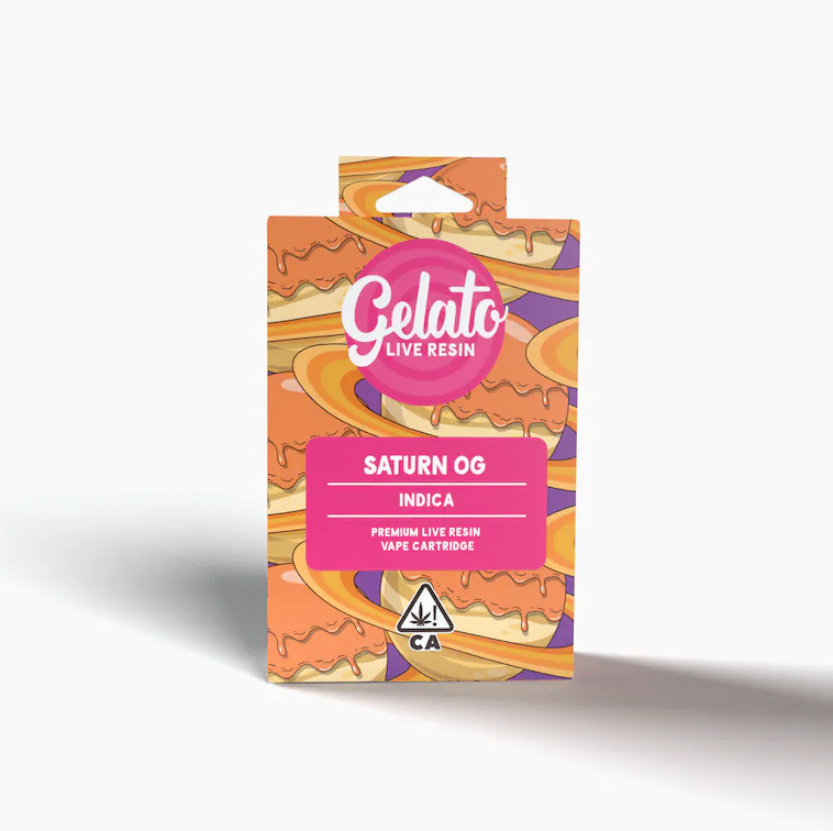 Gelato Live Resin Enhanced | 1g - Saturn OG - Cartridge - Indica - Gelato -  - $27 - Vape Carts
