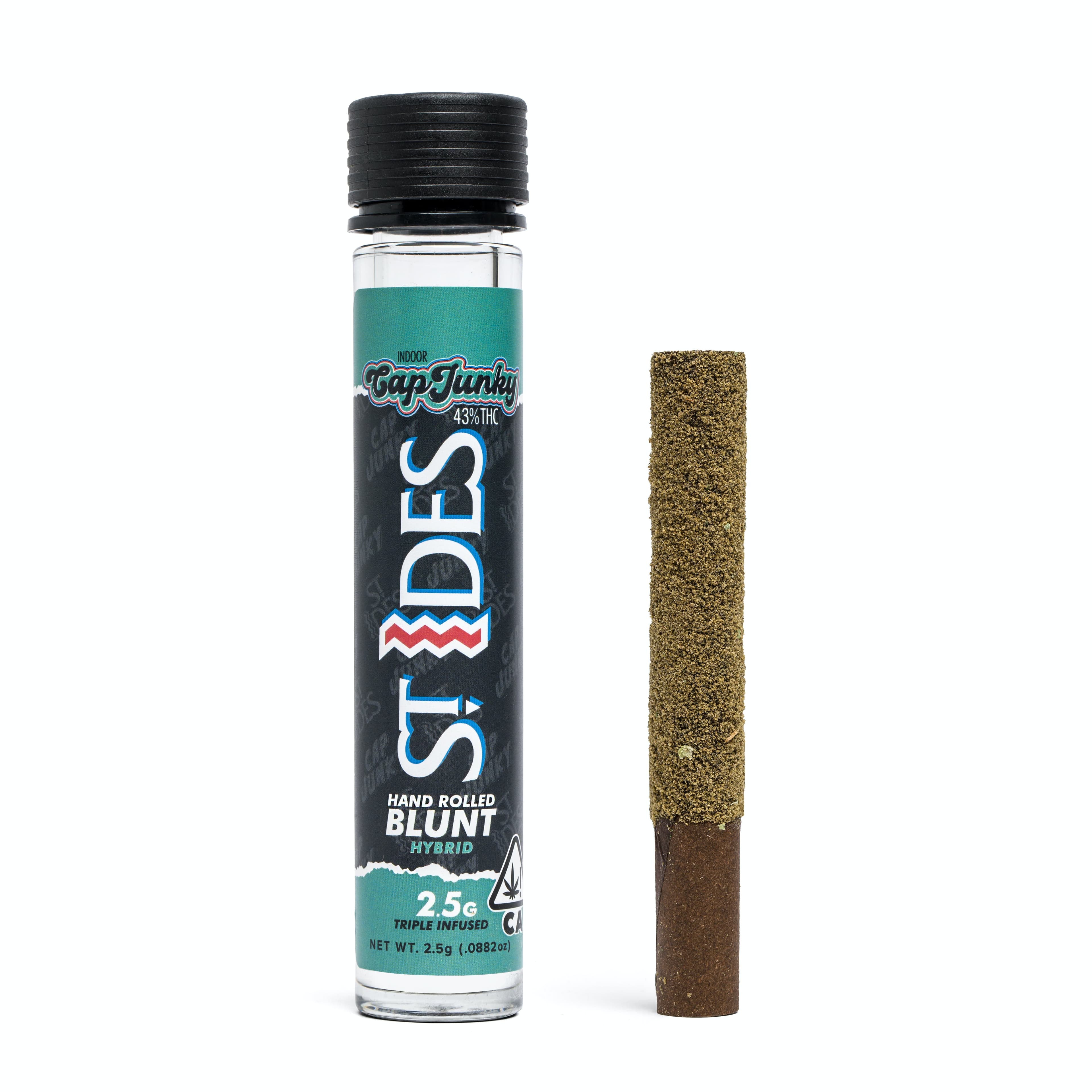 2.5g Hand Rolled Infused Hybrid Blunt - Cap Junkie - ST IDES - - $35 - Infused Pre-Rolls
