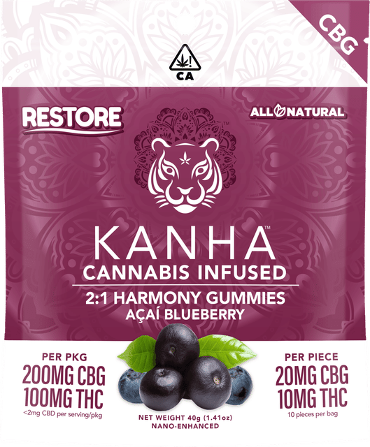 Acai Blueberry 2:1 (20 mg CBG 10 mg THC) - CBG - NANO KANHA